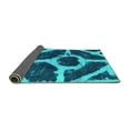 thumbnail image 2 of Ahgly Company Indoor Rectangle Abstract Turquoise Blue Modern Area Rugs, 4' x 6', 2 of 4