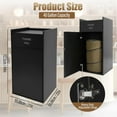 thumbnail image 5 of Restaurant Trash Can Cabinet with Tray Holder - Wooden Trash Can, Commercial Trash Can 40 Gallon Garbage Can Cabinet Grade Rubbish Bin for Restaurants, Cafeterias, Office (Black), 5 of 8