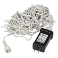 thumbnail image 3 of Vickerman 144 Cool White LED Cluster Light Set, 24' Christmas Light Set, White Wire, 3 of 4