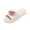 10#White, variant on Women's Linen Slippers Cute Fruit House Shoes Breathable Summer Indoor Slides Anti-Slip Soft Sole Avocado Watermelon Design for Home Spa