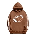 thumbnail image 6 of LIZUOJUN Football Sweatshirt for Women Game Day Oversized Hooded Pullover Game Day Graphic Print Casual Fall Winter Outfits L, 6 of 9