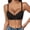 Black, variant on Demi Bra for Women BWASD No Underwire Seamless Comfortable Bralettes Adjustable Strap Wireless Push Up Support Lift Everyday T-Shirt Bra Comfy White 85C