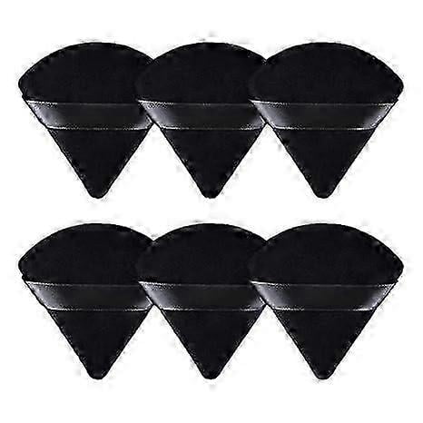 10pcs Powder Triangle Makeup Puff Soft Cosmetic Sponge Reusable Makeup Powder Sponges with Strap for Foundation Eyes Corners Wet Dry Makeup