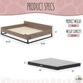 thumbnail image 5 of Tailzzz Large Water Resistant Elevated Pet Bed, Brown, 5 of 17
