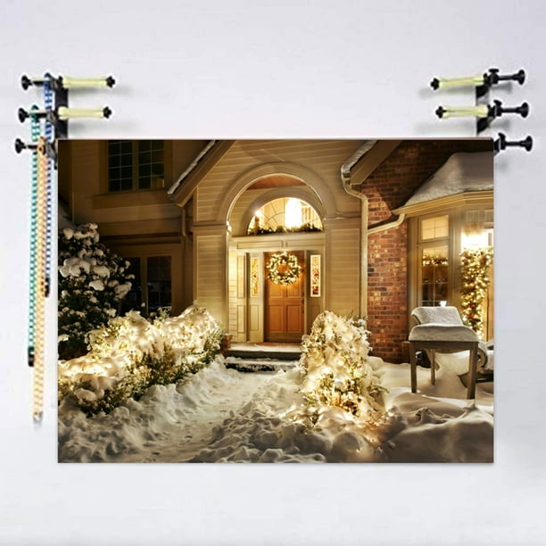 NK HOME 7x5ft Christmas Backdrop Indoor  Christmas Tree and 