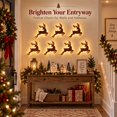 thumbnail image 6 of LED Reindeer Wall Decorations, 7pcs Lighted Holiday Wall Lights, Warm Festive Indoor Display for Living Room, Bedroom, Hallway, Entryway and Party Decor, Brown-B-5.9in, 6 of 8