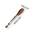 thumbnail image 2 of Stainless Steel & Walnut Wood BBQ Food Tongs-9 & 12 Inch Kitchen Serving Clips Non-Scratch Pasta & Meat Tongs Set of 2 Rust-Free Cooking Utensils, 2 of 2