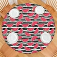 thumbnail image 2 of Round Picnic Table Cloth 100% Waterproof & Oil Proof, Elastic Fitted Table Cover for 36"-44" Round Tables, for Dining, Camping, Outdoor, 2 of 7