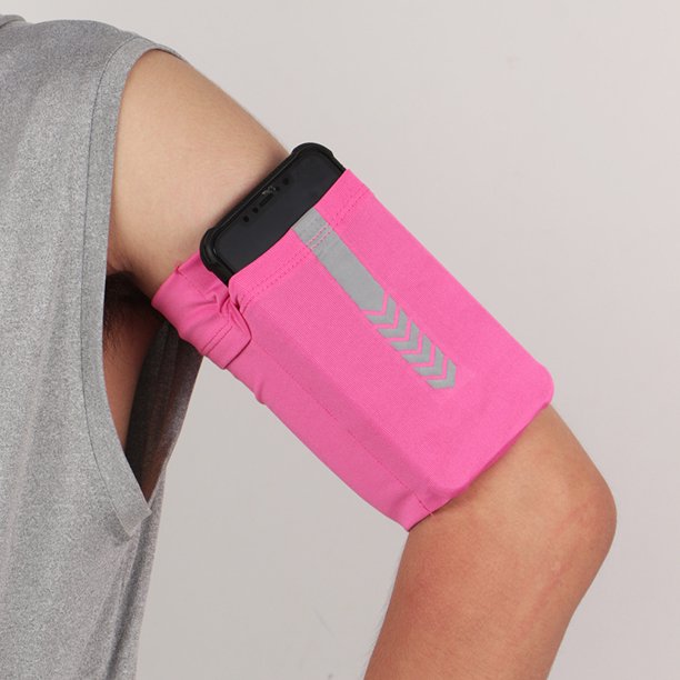 Cinturón de brazo para teléfono móvil, cinturón para correr, cinturón elástico que se ajusta al cuerpo, bolso para el brazo para montañismo al aire libre, bolso para la muñeca de gran