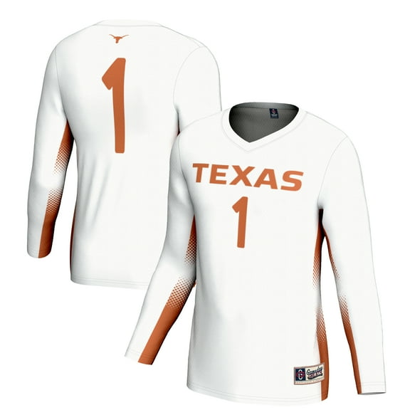 Youth GameDay Greats #1 White Texas Longhorns Lightweight Women's Volleyball Fashion Jersey