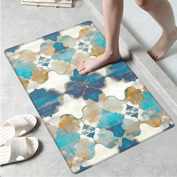 YIMEIS Festive decorative patterns Kitchen Mat Rug - Perfect for Kitchen Counter, 16''*24'', Functional for Decoration