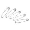 thumbnail image 1 of Uxcell Safety Pins 1.73 Inch Nickle Plated Small Sewing Pins Silver Tone 400Pcs, 1 of 4