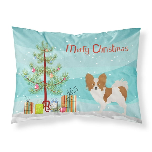 Papillon Christmas Fabric Standard Pillowcase