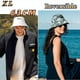 thumbnail image 2 of Sombreros de pescador con estampado de letras XL63cm de cabeza grande para hombres y mujeres, gorras de pescador de Hip Hop Reversibles de talla grande, sombrero para el sol de verano, 2 of 5
