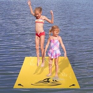 Floating Mat 12 X 6 Ft Floating Water Mat For Lake 3 Layer Xpe Foam Lily Pad Float Mat With Storage Straps For Pool Lake River Water Activities Holds Up 440 Lbs Walmart Com Walmart Com