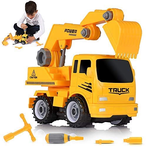Ultimate Takeapart Construction Truck Toy Friction Powered Vehicle 