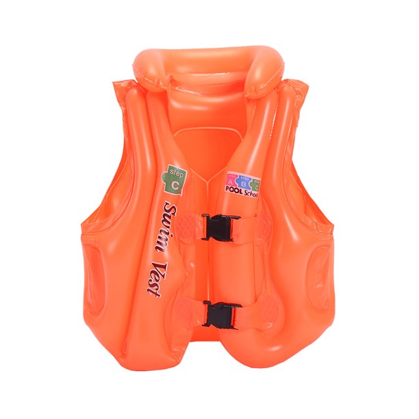 Chaleco de natación para niños y adultos, ayuda inflable portátil para entrenamiento de natación