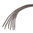 thumbnail image 3 of INSPIRE CHIC Lacet de Botte Unisexe Rond en Corde à Rayures Bicolores 1/5 Épais 90cm / 35.43 Pouces Gris Clair Brun, 3 of 4