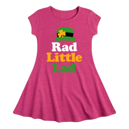 

Instant Message - St. Patrick s Day - Rad Little Lad - Toddler And Youth Girls Fit And Flare Dress
