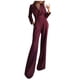 thumbnail image 1 of Monos para mujer Bolsillo sin mangas Color sólido Pantalones rectos sueltos Pantalones de mameluco de moda Pompotops  ulkah942581, 1 of 8