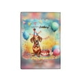 thumbnail image 2 of Happy Birthday to Dachshund Kitten Party Balloons Cake Travel Passport Wallet Wiener Dog Lover Gifts Idea PU Leather Passport Holder Cover - 00027, 2 of 5