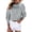 Grey, variant on GPOECD Womens Sweatshirt Autumn Winter O Neck Solid Color Long Sleeve Pullover Top Casual Style Sweatshirts for Women,Grey,XXL