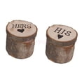 thumbnail image 3 of Cajas para anillos de boda Matsuzay Soporte de collar Vintage Madera 6x6x5,2 cm, 3 of 6
