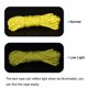 thumbnail image 4 of Carpa Cuerda 19.7 Pies 4mm Reflectante Sujeción Cuerda Nylon Sujeción Cuerdas para Exterior Camping Senderismo, Amarillo Paquete de 2 Unique Bargains estacas de la tienda, 4 of 5