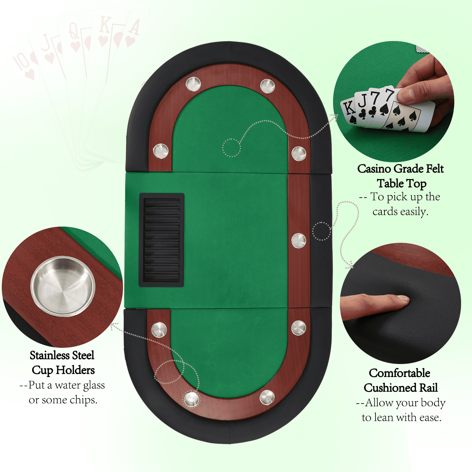 Jeux de table | TABLE DE POKER PLIABLE MASTER SPEED | Beauce Billard