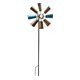 thumbnail image 3 of Escultura de viento de metal, molino de viento decorativo con estaca de metal para jardín, césped retro, 3 of 9