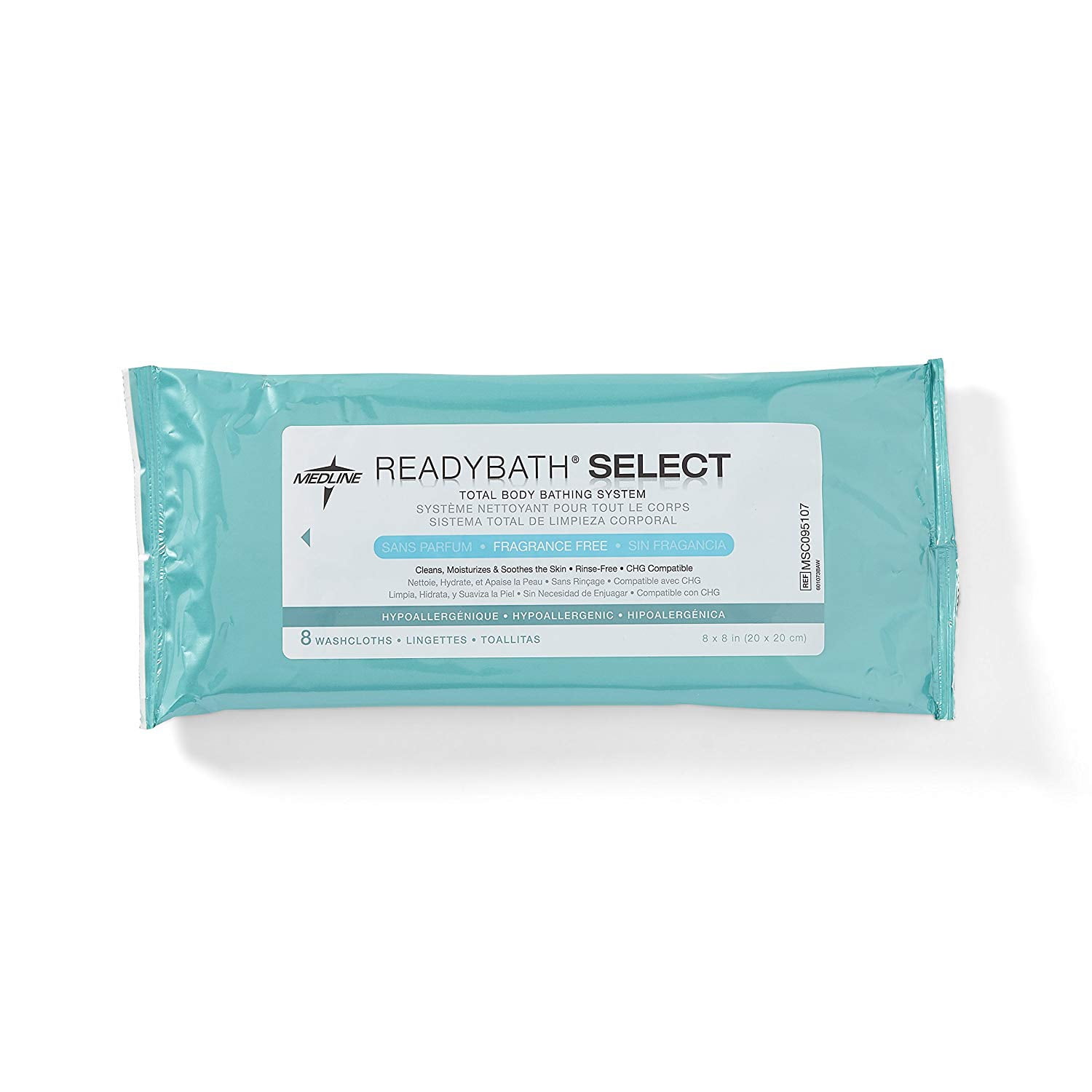 Medline ReadyBath Select Unscented Body Cleansing Cloths Medium Weight