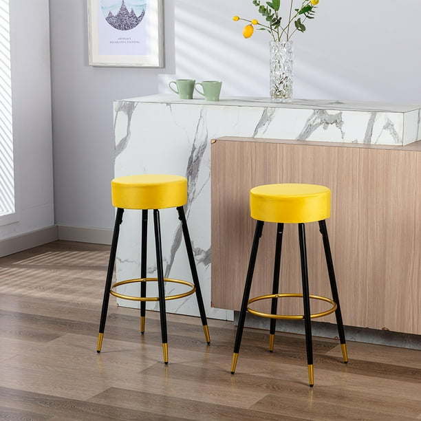 Goory Counter Height Bar Stools Set of 2,30" Height Kitchen Stools