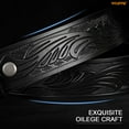 thumbnail image 6 of WHIPPY Western Leather Belt Strap for Women Men without Buckle Cowgirl Cowboy Engraved Embossed Belt Strap, 6 of 7