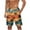 Orange, variant on Antqov Men's Swim Trunks, Elastic Waist Drawstring Quick Dry Gradient Print Swimwear Beach Shorts with Pockets, Summer Vacation Casual Fashion Lightweight Comfortable Bathing Suit