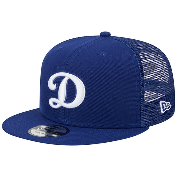 Men's New Era Royal Los Angeles Dodgers D Logo Team Color Trucker 9FIFTY Snapback Hat
