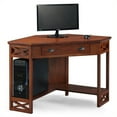thumbnail image 1 of Bowery Hill Bureau d'Ordinateur d'Angle en Chêne, 1 of 10