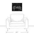 thumbnail image 3 of Creative Products Motor Bike Patent 20 x 16 Canvas Wall Art, 3 of 5