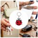 thumbnail image 3 of Ofertas Únicas 5 Pcs Llavero de Estilo de Animal de Caricatura Metal Blando de Goma Rojo [Estilo de Animal de Caricatura 19], 3 of 5