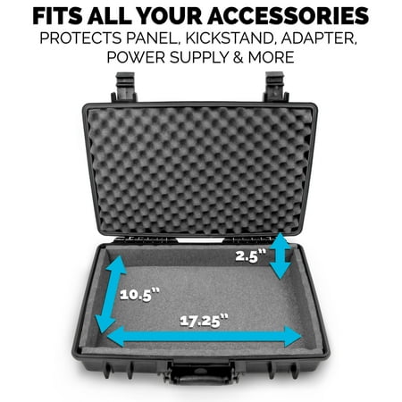 CASEMATIX - Waterproof Case for Starlink Mini Kit AC Dual Band Wi-Fi System, Kickstand and Accessories - Black