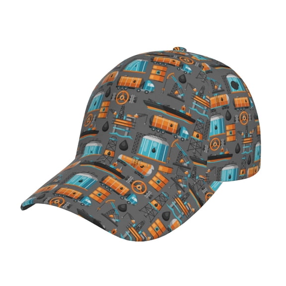 Naloa Original Classic Low Profile Hat Men Women Baseball Cap Dad Hat Adjustable Unconstructed Industrial Transportation Print Cap