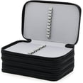 thumbnail image 4 of Wareable Oxford Bolsas de lápices de colores Grandes 72 ranuras Organizador de lápices Estuche portátil para lápices de acuarela (Negro), 4 of 5