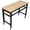Dark Gray + Wood + Steel+3, variant on LANKANG 35 Inch Rolling Workbench Adjustable Height Garage Tool Bench with Locking Casters Steel Frame & Rubber Wood Top Black Hammertone Legs