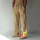 thumbnail image 1 of Pantalones largos de verano para hombre, de algodón y lino, con pierna ancha, estampados, con cordones, para deportes y vacaciones, 1 of 7