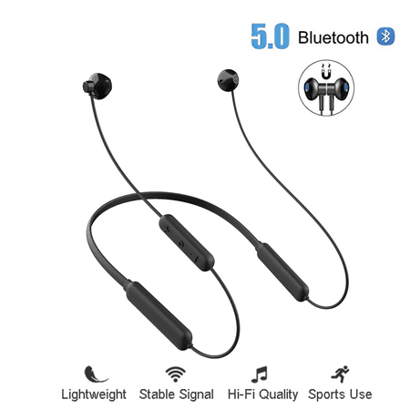 Cyber Monday Deals Clearance! Bluetooth Headphones, Wireless Earbuds Waterproof Sport Magnetic in-Ear Earphones with Microphone, Lightweight Neckband Headsets for Running
