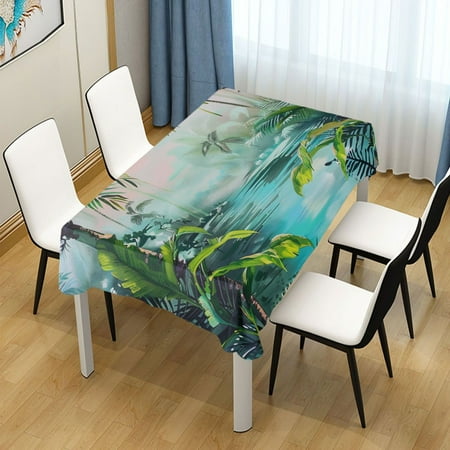 

ALAZA Tropical Forest Rectangle Tablecloth Tablecover Dinning Table Cloth 60 x60