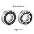 thumbnail image 2 of 17x40x12mm Chrome Steel Deep Groove Ball Bearing 6203RS Single Sealed, 2 of 4