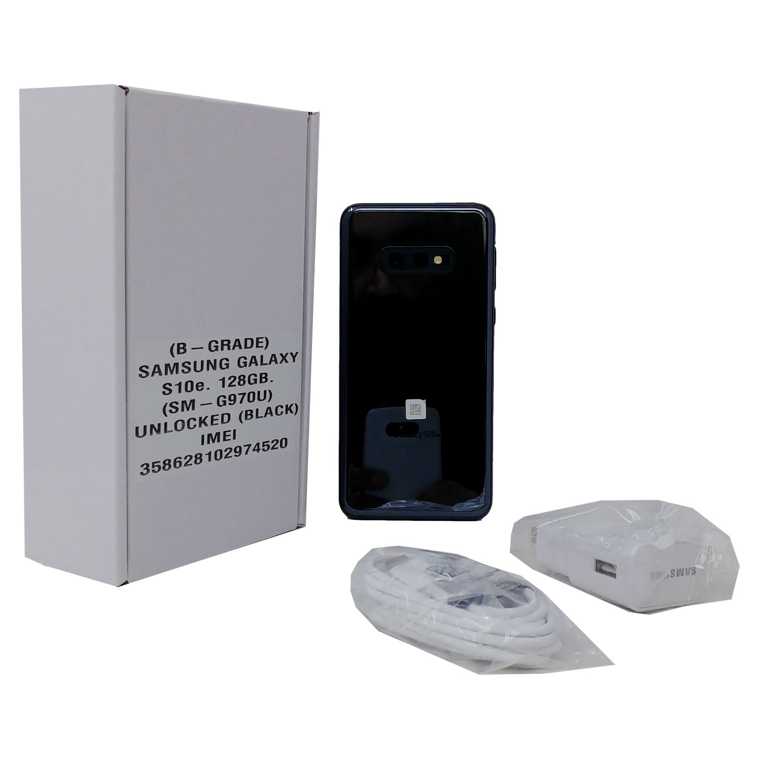 Grade B Samsung Galaxy S10e 128GB SM-G970U Factory Unlocked 5.8 in 6GB RAM Phone Prism Black
