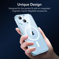 thumbnail image 4 of Funda de silicona transparente ESR para iPhone 14/13 con MagSafe Blue, 4 of 8