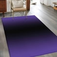 thumbnail image 4 of 2.7x5 Area Rugs, Purple Black Ombre Non-Skid Rubber Backing Large Rectangle Rugs - Living Room Bedroom Home Office, Gradient Contemporary Abstract Art Indoor Floor Mat Carpets Washable Rug, 4 of 9