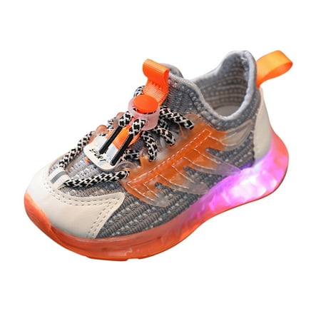 

LED Light Up Toddler and Little Kid Sneakers - Lightweight Tennis Athletic Running Shoes for Girls